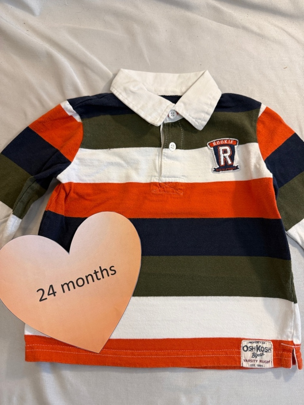 OshKosh B'gosh - Kids long sleeve Polo with Bold Stripes